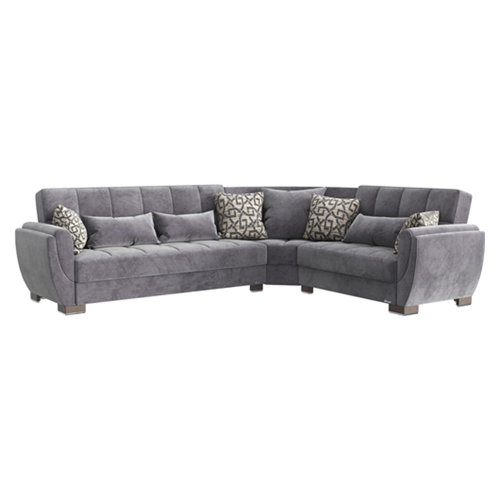 Ottomanson Legacy Air Reversible LShaped Sleeper Sofa Sectional w